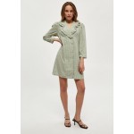 Kobiety DRESS | Minus BREA - Sukienka koszulowa - green sand checked/zielony - YB10073