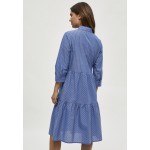 Kobiety DRESS | Minus DALINA - Sukienka koszulowa - blue fog st/niebieski denim - QI16320