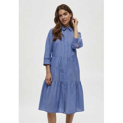 Kobiety DRESS | Minus DALINA  - Sukienka koszulowa - blue fog st/niebieski denim - QI16320