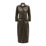 Kobiety DRESS | Minus KASTANJA - Sukienka koszulowa - dark brown/ciemnobrązowy - TS91994