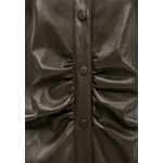 Kobiety DRESS | Minus KASTANJA - Sukienka koszulowa - dark brown/ciemnobrązowy - TS91994