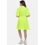 Kobiety DRESS | myMo Sukienka koszulowa - neon gelb/żółty - LV22761