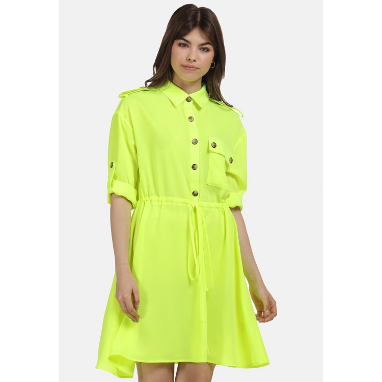 Kobiety DRESS | myMo Sukienka koszulowa - neon gelb/żółty - LV22761