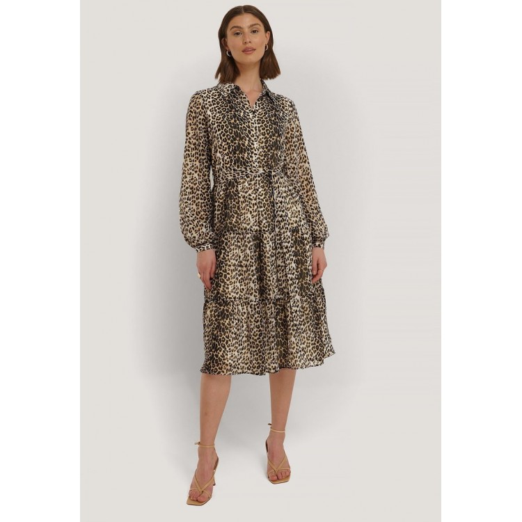 Kobiety DRESS | NA-KD GERAFFTES - Sukienka koszulowa - leopard/jasnobrązowy - CG80495
