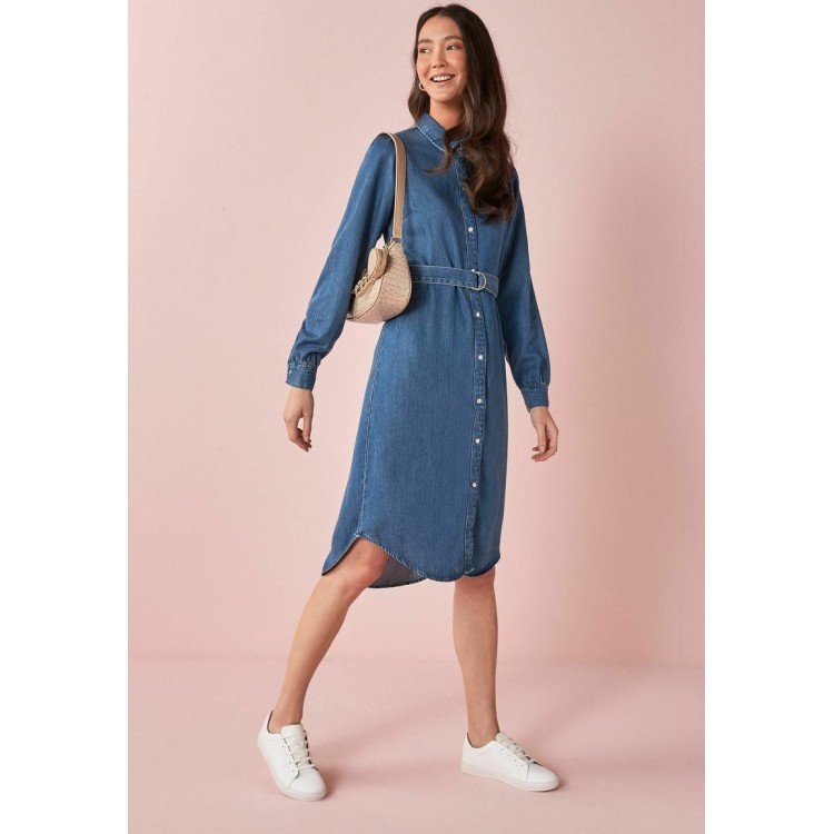 Kobiety DRESS | Next Sukienka jeansowa - dark blue/granatowy - YV80648