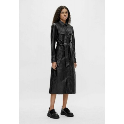 Kobiety DRESS | Object Sukienka koszulowa - black/czarny - BY35785