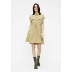 Kobiety DRESS | Object Sukienka koszulowa - khaki/beżowy - AE02948