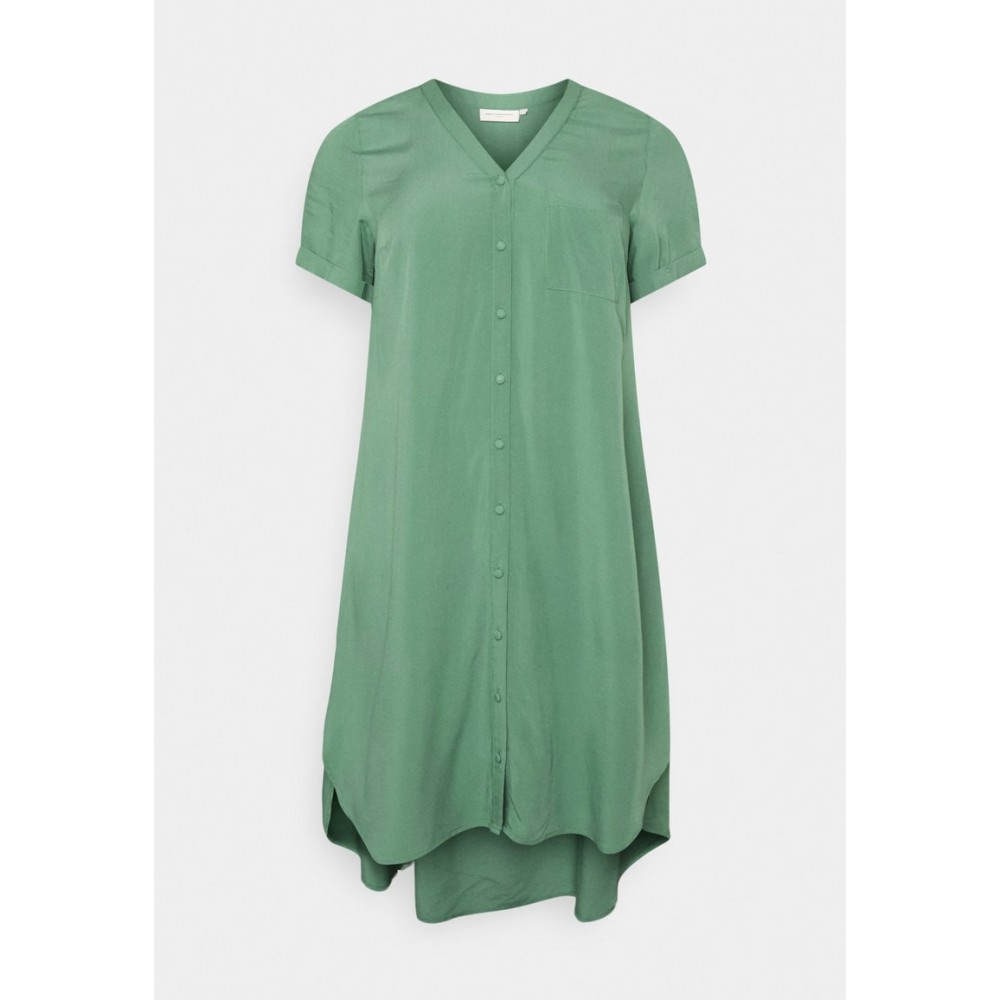 Kobiety DRESS | ONLY Carmakoma CARDENIZIA CALF DRESS - Sukienka koszulowa - dark ivy/zielony - IH18360