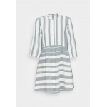 Kobiety DRESS | ONLY ONLCHICAGO STRIPE DRESS - Sukienka letnia - cloud dancer/moonlight blue/biały - TZ78867