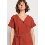 Kobiety DRESS | ONLY ONLKADY ELIANA LIFE BUTTON DRESS - Sukienka koszulowa - burnt henna/czerwony - WX12737