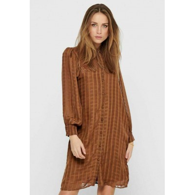 Kobiety DRESS | ONLY Sukienka koszulowa - tobacco brown/brązowy melanż - UU03571