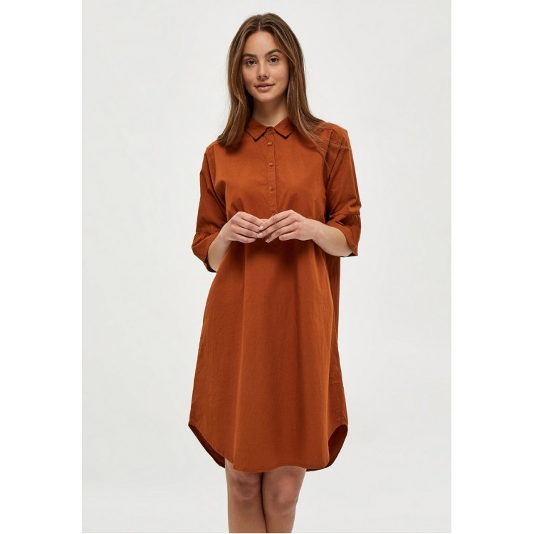 Kobiety DRESS | PEPPERCORN RAMIS - Sukienka koszulowa - glazed gin brown/koniakowy - VL89074