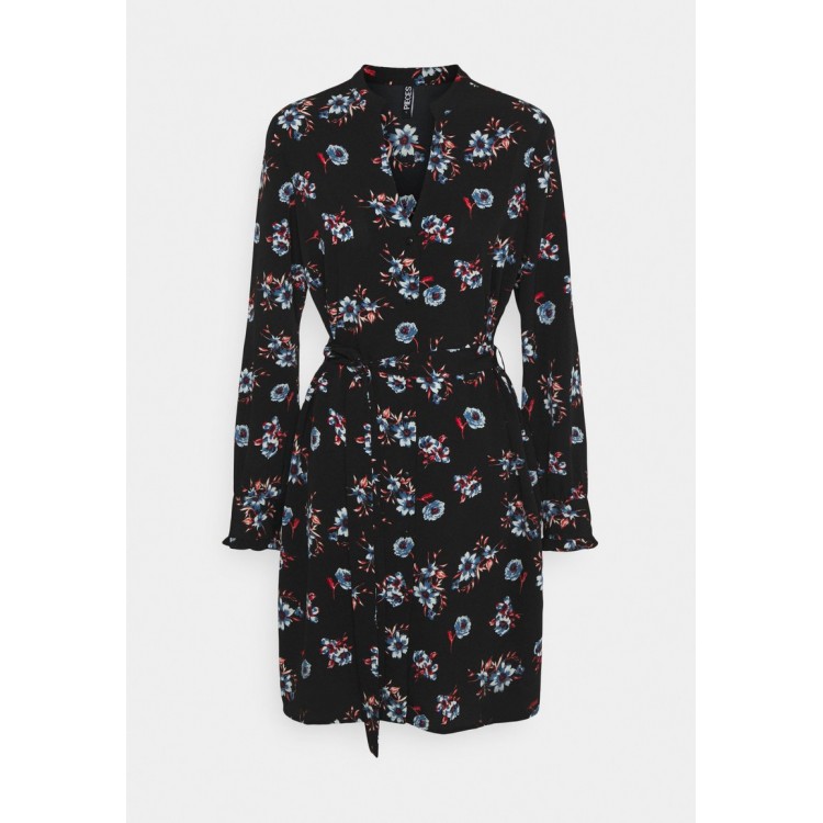 Kobiety DRESS | Pieces PCLUNILLA DRESS - Sukienka koszulowa - black/czarny - PC03863