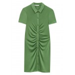 Kobiety DRESS | PULL&BEAR WITH RUCHING AND - Sukienka koszulowa - green/zielony - VU34016