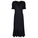 Kobiety DRESS | Ro&Zo RUCHED - Sukienka z dżerseju - black/czarny - MA99510