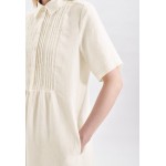 Kobiety DRESS | Seidensticker MIDI - Sukienka koszulowa - ecru/mleczny - IK16999