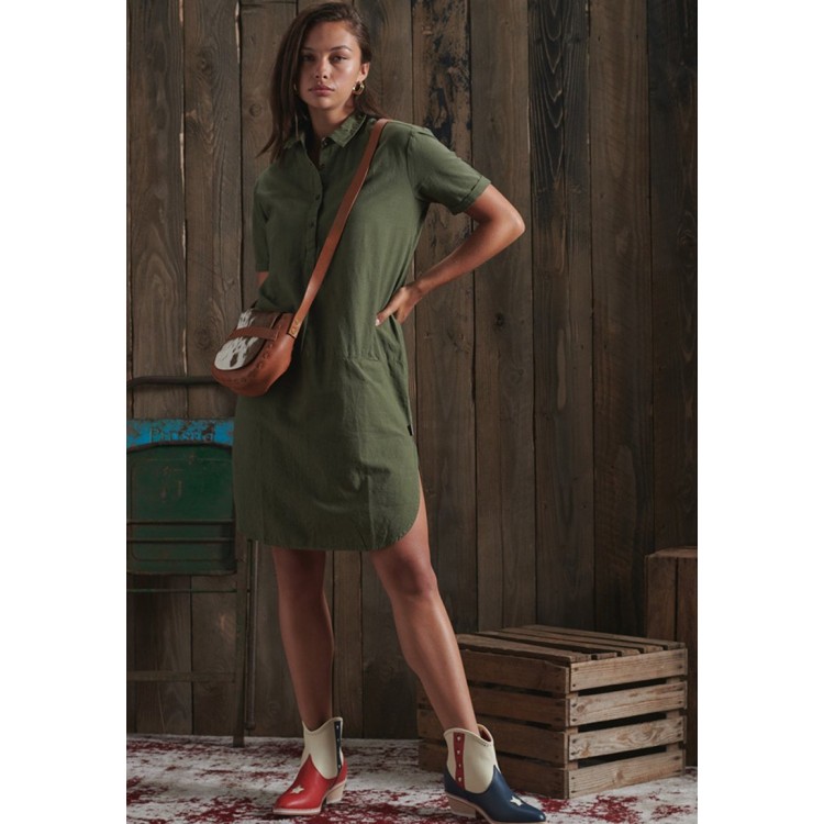 Kobiety DRESS | Superdry DRY LIMITED EDITION DRY - Sukienka koszulowa - khaki slub/zielony - GW06969