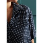 Kobiety DRESS | Superdry Sukienka koszulowa - textured indigo/niebieski - QL73102