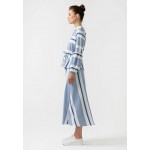 Kobiety DRESS | Touché Privé STRIPED FRILLED - Sukienka koszulowa - blue/niebieski - XZ93935