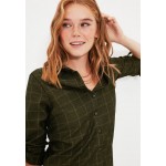 Kobiety DRESS | Trendyol Sukienka koszulowa - green/ciemnozielony - LR64915