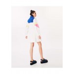 Kobiety DRESS | Twist COLORBLOCK POPLIN - Sukienka koszulowa - white/biały - RB79792