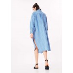 Kobiety DRESS | Twist Sukienka koszulowa - blue/white/black/niebieski - RV57277