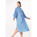 Kobiety DRESS | Twist Sukienka koszulowa - blue/white/black/niebieski - RV57277