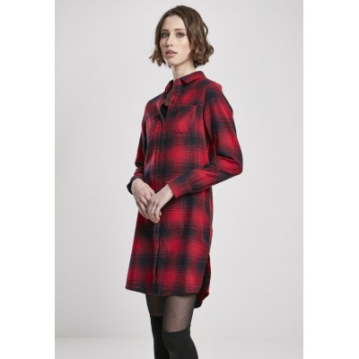 Kobiety DRESS | Urban Classics Sukienka koszulowa - darkblue/red/niebieski - KD64897