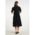Kobiety DRESS | usha Sukienka koszulowa - schwarz/czarny - ZL99211