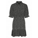 Kobiety DRESS | Vero Moda GESMOKT - Sukienka koszulowa - black/czarny - WU70243