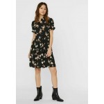 Kobiety DRESS | Vero Moda MINIKLEID PRINT - Sukienka koszulowa - black/czarny - WP18387