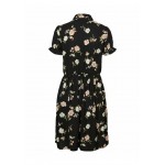 Kobiety DRESS | Vero Moda MINIKLEID PRINT - Sukienka koszulowa - black/czarny - WP18387