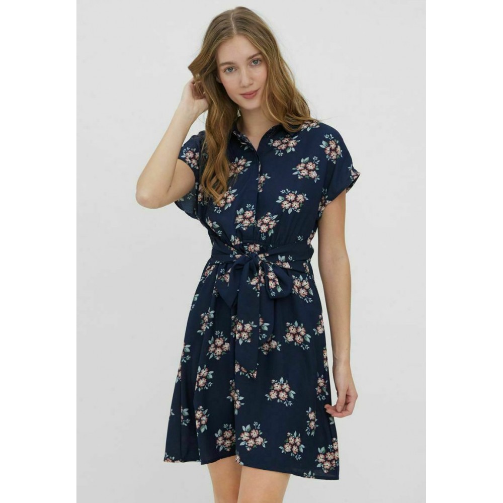 Kobiety DRESS | Vero Moda Sukienka koszulowa - navy blazer/granatowy - OM76798