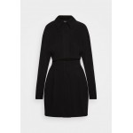 Kobiety DRESS | Victoria Beckham TROMPE LOEIL MINI SHIRT DRESS - Sukienka koszulowa - black/czarny - NV82874