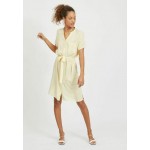 Kobiety DRESS | Vila Sukienka koszulowa - sunlight/jasnożółty melanż - ES80001