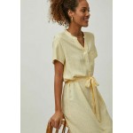 Kobiety DRESS | Vila Sukienka koszulowa - sunlight/jasnożółty melanż - ES80001