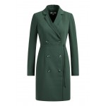Kobiety DRESS | WE Fashion Sukienka koszulowa - army green/ciemnozielony melanż - PR77946