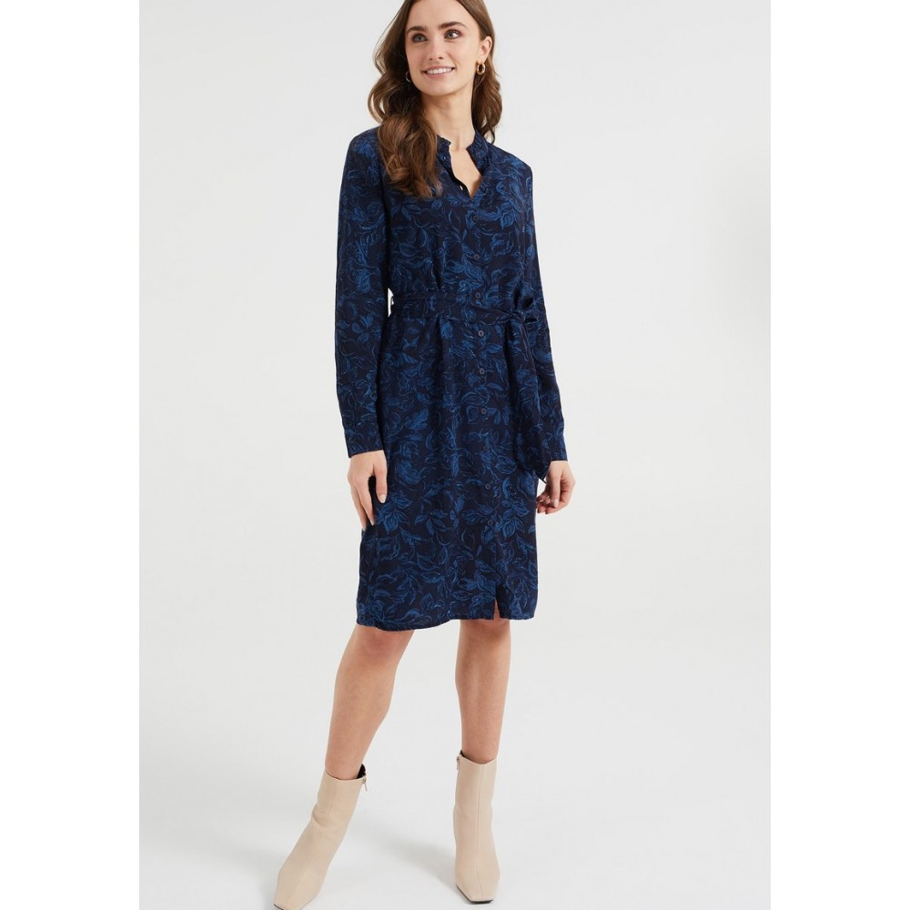 Kobiety DRESS | WE Fashion Sukienka koszulowa - blue/granatowy - ID90458