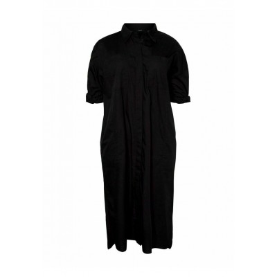 Kobiety SHIRT | Vero Moda Curve Sukienka koszulowa - black/czarny - OJ35677