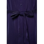 Kobiety DRESS | Anna Field Curvy CASUAL HALF PLACKET - Sukienka letnia - dark blue/granatowy - UQ28906