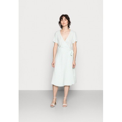 Kobiety DRESS | Anna Field WRAP DRESS - Sukienka letnia - mint, white/miętowy - XK00434