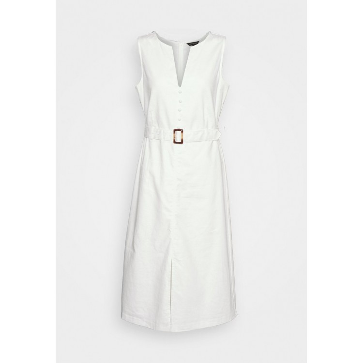Kobiety DRESS | Banana Republic BUTTON FRONT SHIFT DRESS - Sukienka letnia - new off white/mleczny - MW78003