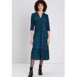 Kobiety DRESS | BONOBO Jeans BEDRUCKTES LANGES - Sukienka letnia - vert foncé/ciemnozielony - WA71387