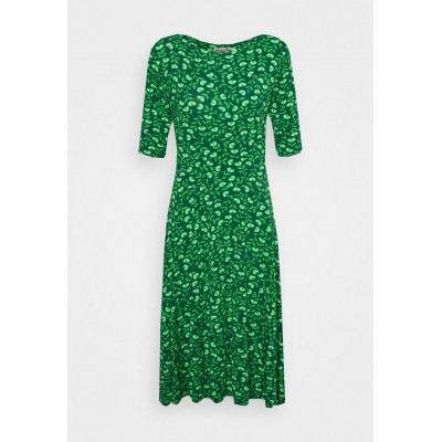 Kobiety DRESS | Danefæ København CHARLOTTE DRESS - Sukienka letnia - khaki/green fleurie/khaki - WH28481