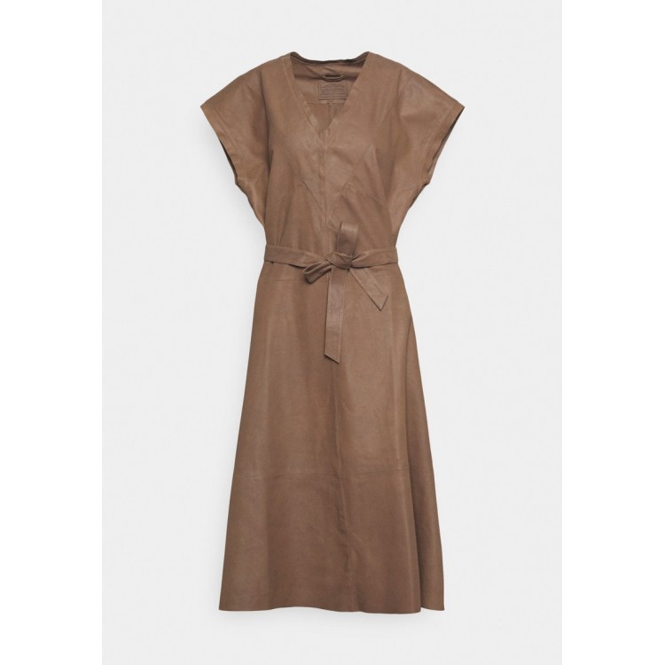 Kobiety DRESS | DEPECHE DRESS - Sukienka letnia - mud/ciemnobrązowy - IE53160