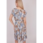 Kobiety DRESS | Dioxide Sukienka letnia - ecru blue multicolor/wielokolorowy - WQ54918