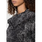 Kobiety DRESS | edc by Esprit FRILL DRESS - Sukienka letnia - new black/czarny - YK53762