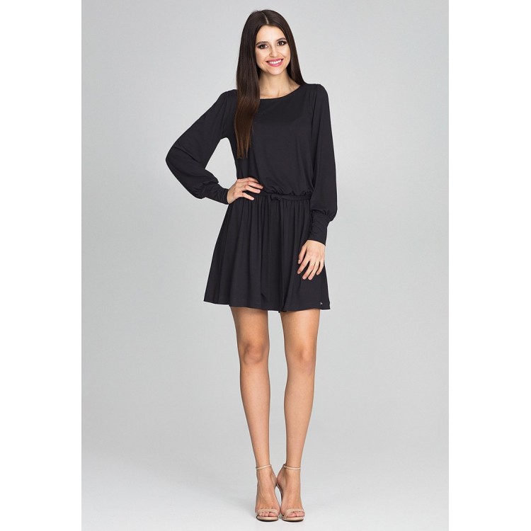 Kobiety DRESS | Figl LONG SLEEVE - Sukienka letnia - black/czarny - QO71127