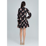 Kobiety DRESS | Figl Sukienka letnia - pattern/czarny - PN22002