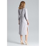 Kobiety DRESS | Figl TIED AT THE WAIST - Sukienka letnia - grey/szary - VW72222